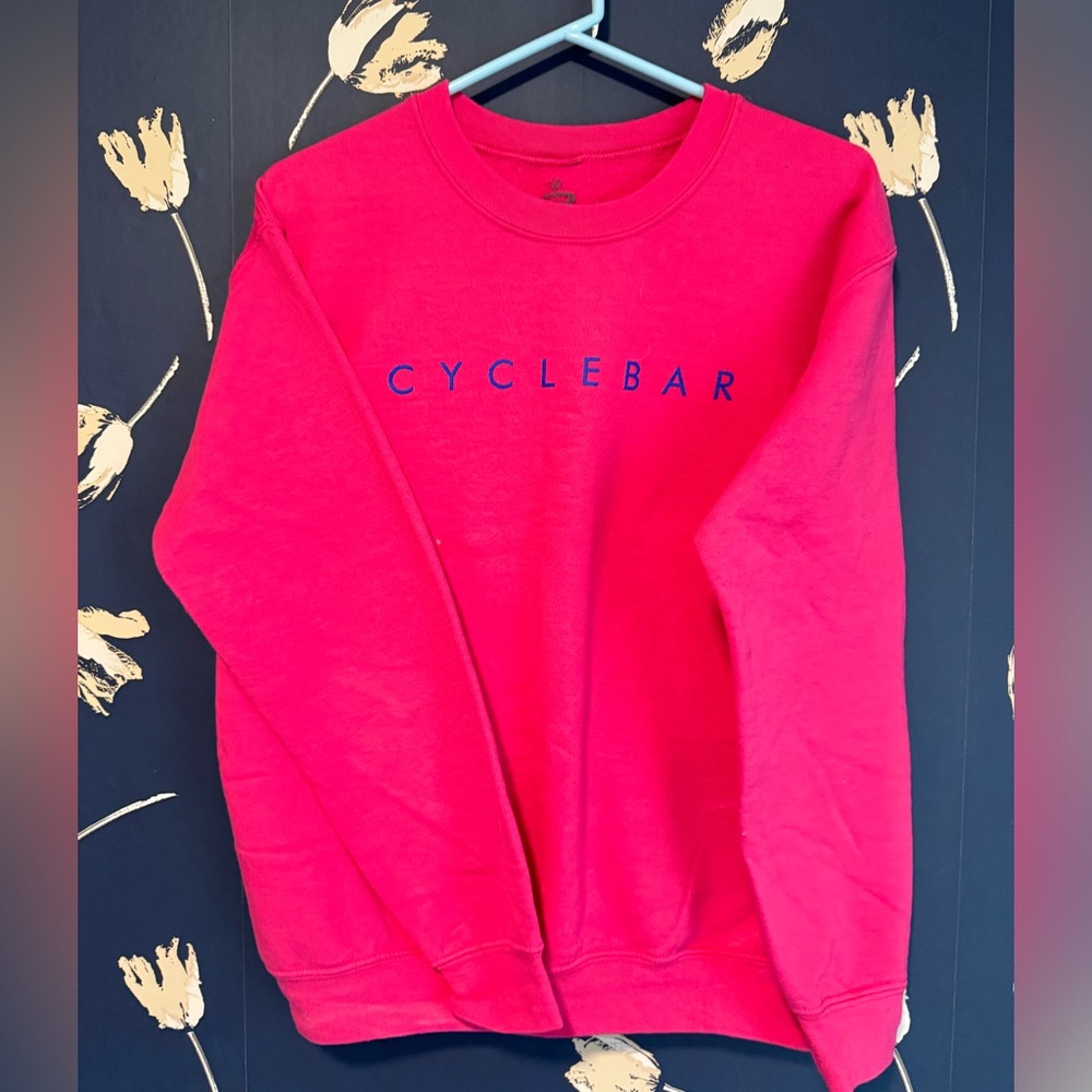 HOT pink Cyclebar sweatshirt size small